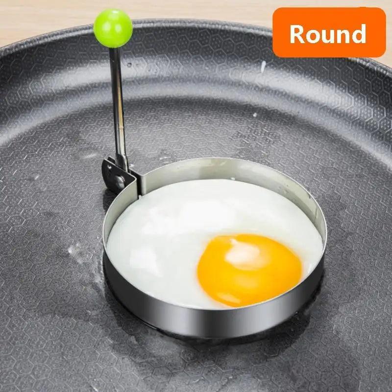 5Pcs Stainless Steel Fried Egg Mold Pancake Mould Omelette Mold Ring Cooking Fried Egg Bento Shaper Kitchen Gadget Frying Egg Cooking Tools Kitchen Accessories Gadget Rings
