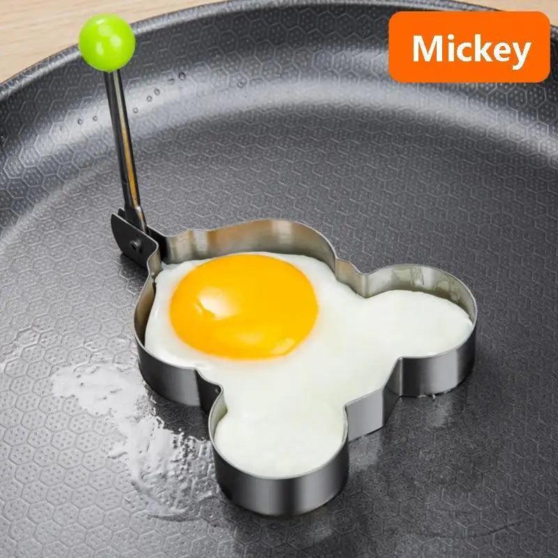 5Pcs Stainless Steel Fried Egg Mold Pancake Mould Omelette Mold Ring Cooking Fried Egg Bento Shaper Kitchen Gadget Frying Egg Cooking Tools Kitchen Accessories Gadget Rings