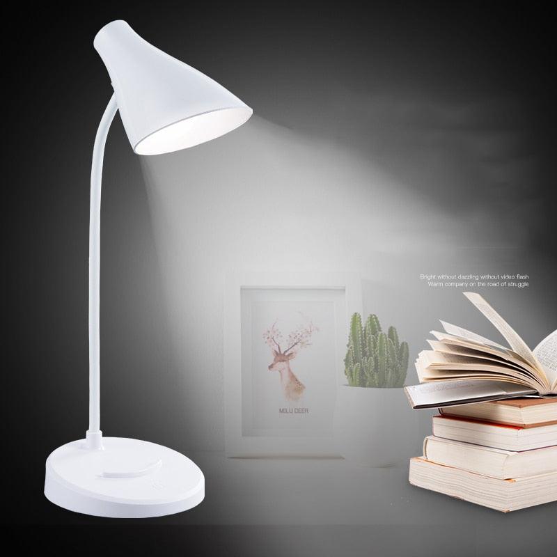 Portable USB Rechargeable LED Folding Desk Lamp Eye Protection Touch Dimming Working Reading Table Lamp  For Book Bed Office Decorative Table Lamp Cute Study Lamps for Bedroom Décor